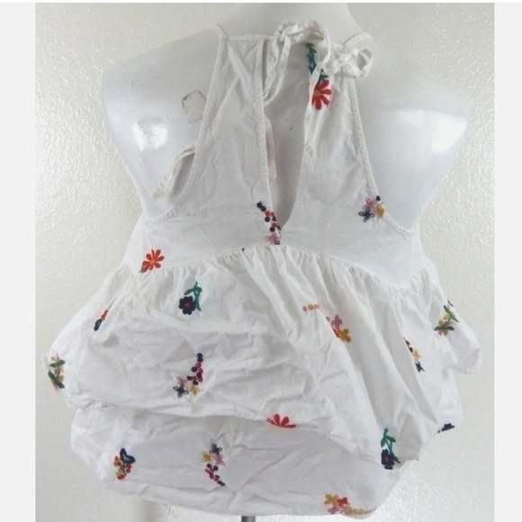 Zara Floral Embroidered Tiered Tank - Picture 3 of 4
